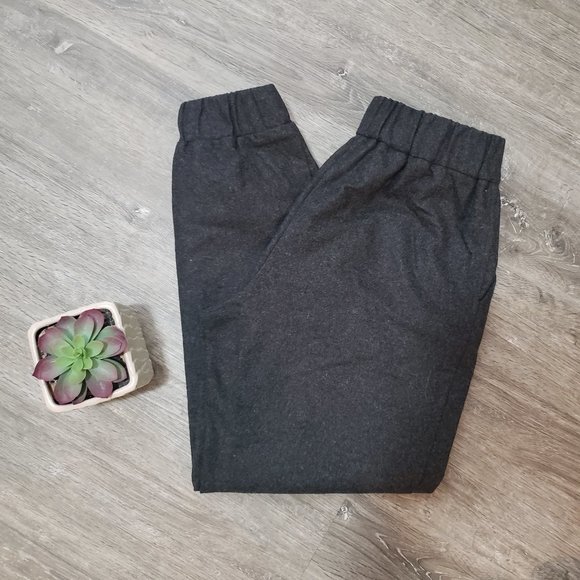 Wilfred Aritzia Turquet Wool Jogger Pants Grey Sz S - Picture 2 of 11
